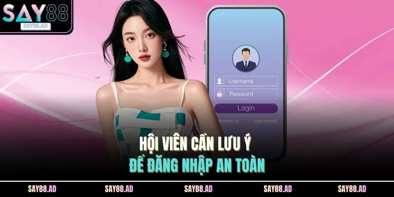 Hội viên cần lưu ý để đăng nhập an toàn